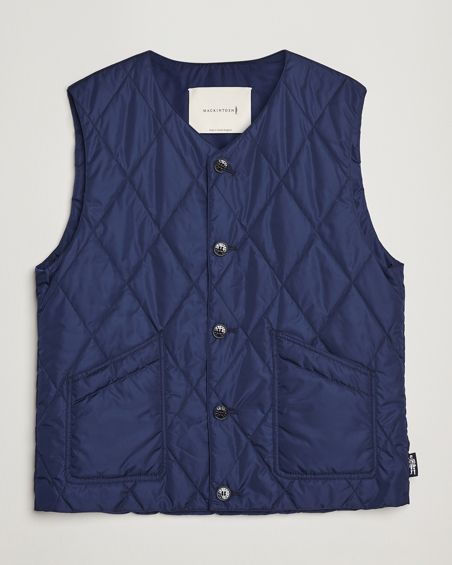 Herr | Västar | Mackintosh | Hig Quilted Liner Blue