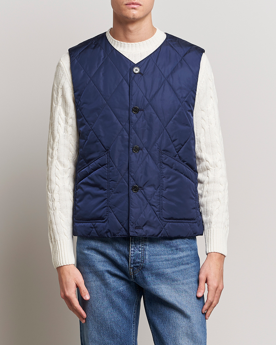 Herr | Västar | Mackintosh | Hig Quilted Liner Blue