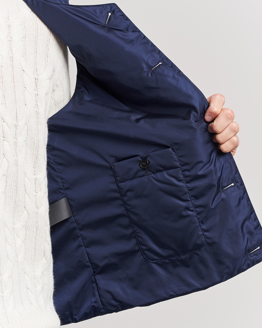Herr | Västar | Mackintosh | Hig Quilted Liner Blue