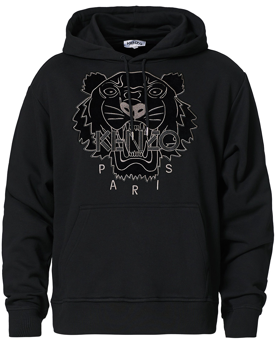 Herr | Jackor | KENZO | Velvet Tiger Head Hoodie Black