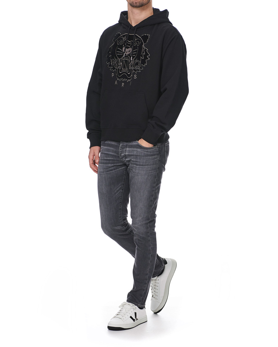 Herr | Jackor | KENZO | Velvet Tiger Head Hoodie Black