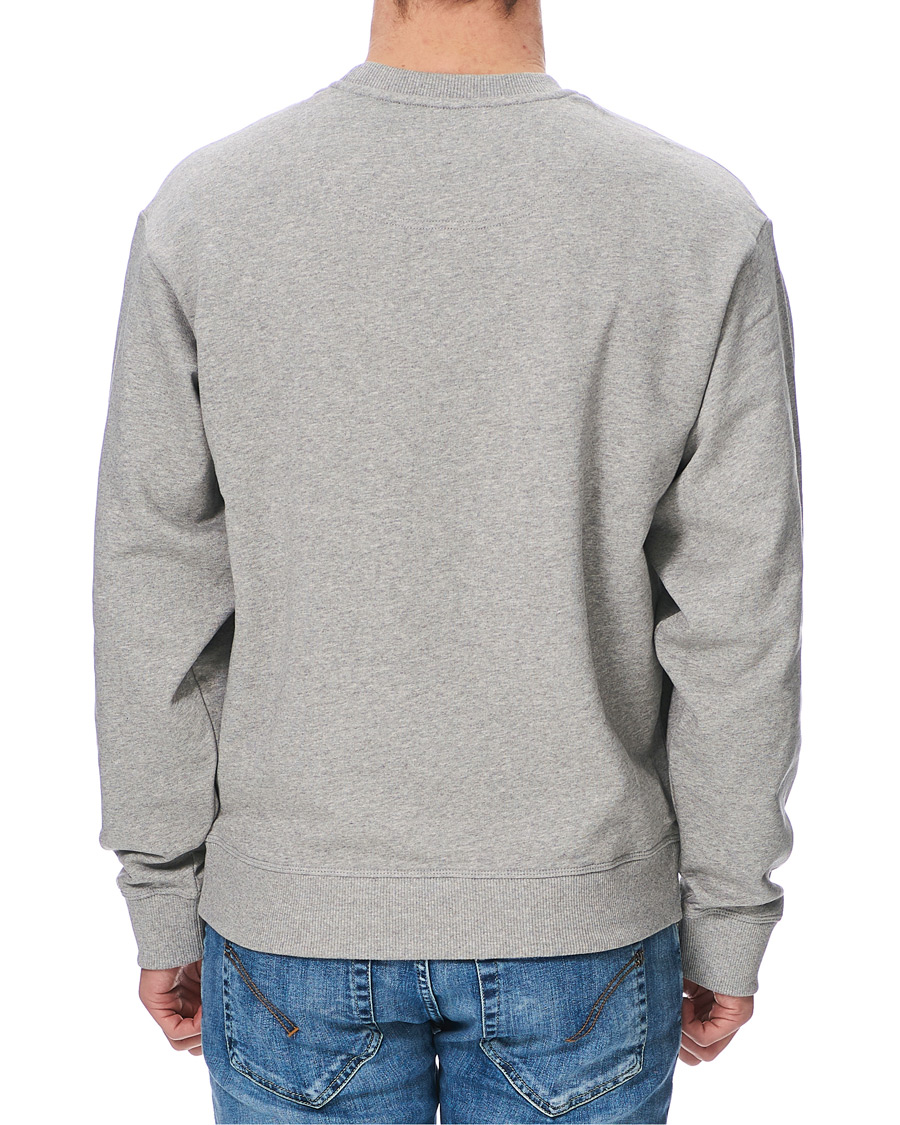 Herr | Tröjor | KENZO | Velvet Tiger Head Crew Neck Sweatshirt Grey
