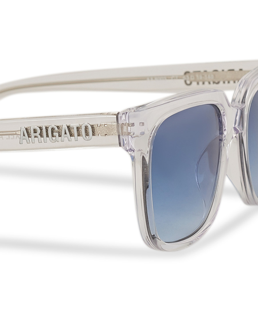 Herr | Axel Arigato Jet Square Sunglasses Clear crystal/fading blue | Axel Arigato | Jet Square Sunglasses Clear crystal/fading blue