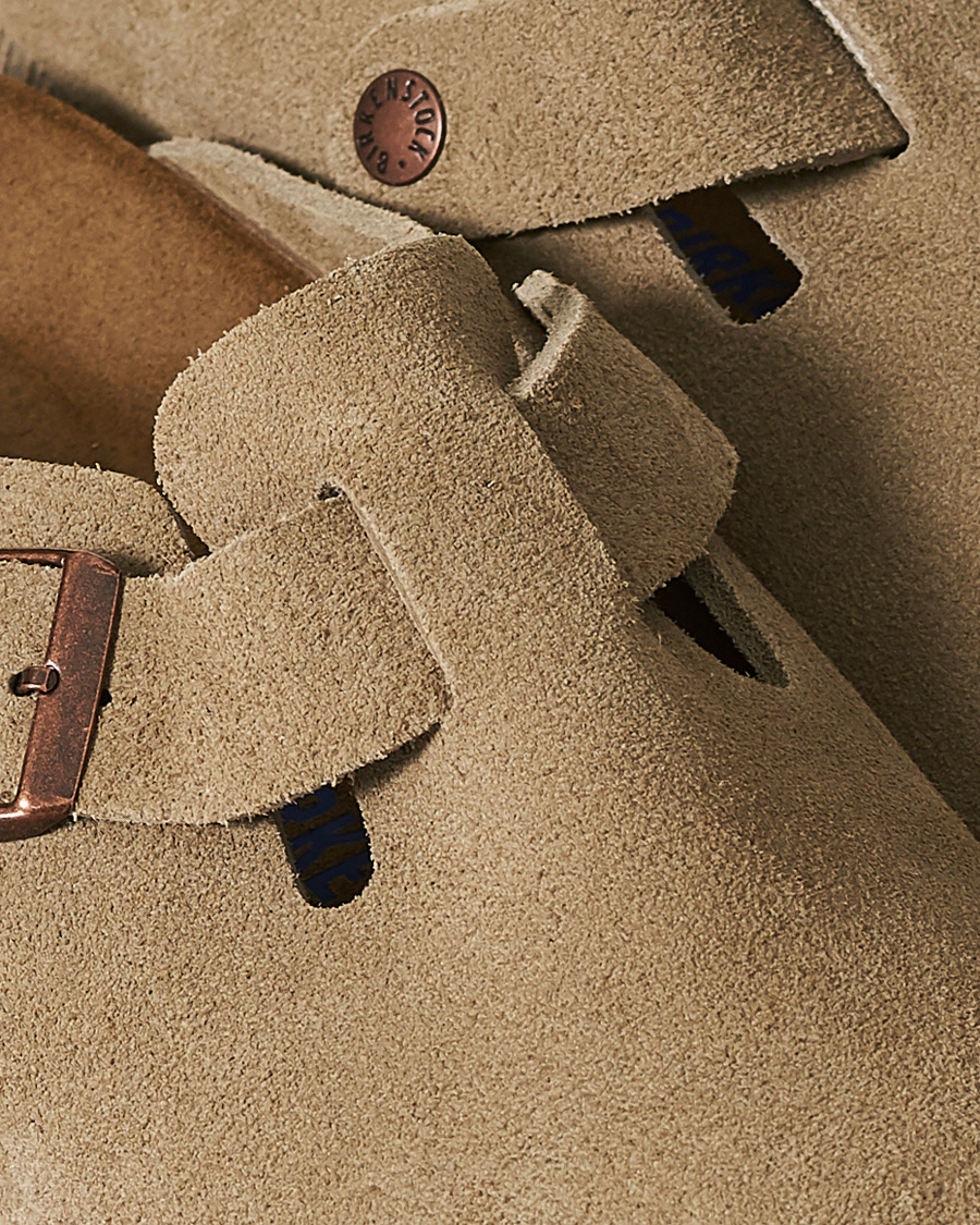 Herr | BIRKENSTOCK Boston Soft Footbed Taupe Suede 46 | BIRKENSTOCK | Boston Soft Footbed Taupe Suede 46
