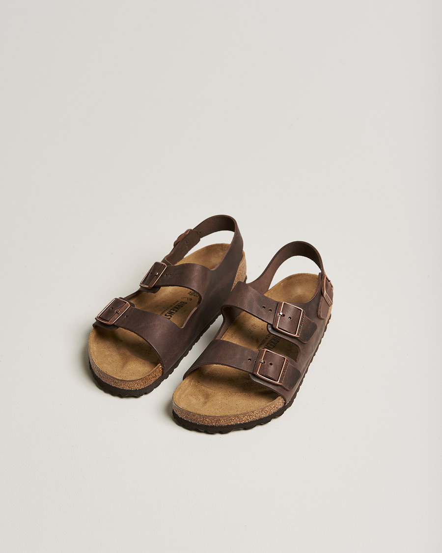 Herre | Sandaler og tøfler | BIRKENSTOCK | Milano Classic Footbed Habana Oiled Leather