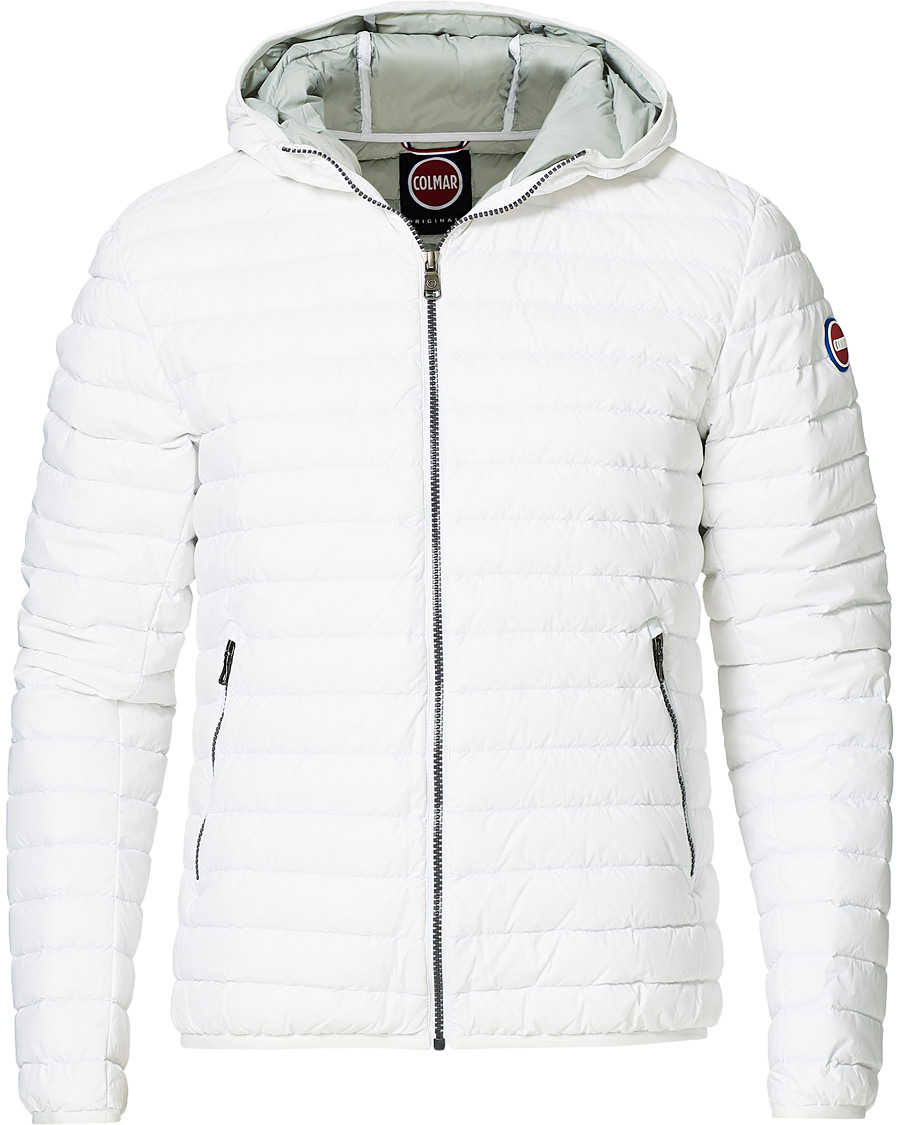 Herr | Jackor | Colmar | Lightweight Down Hooded Jacket White