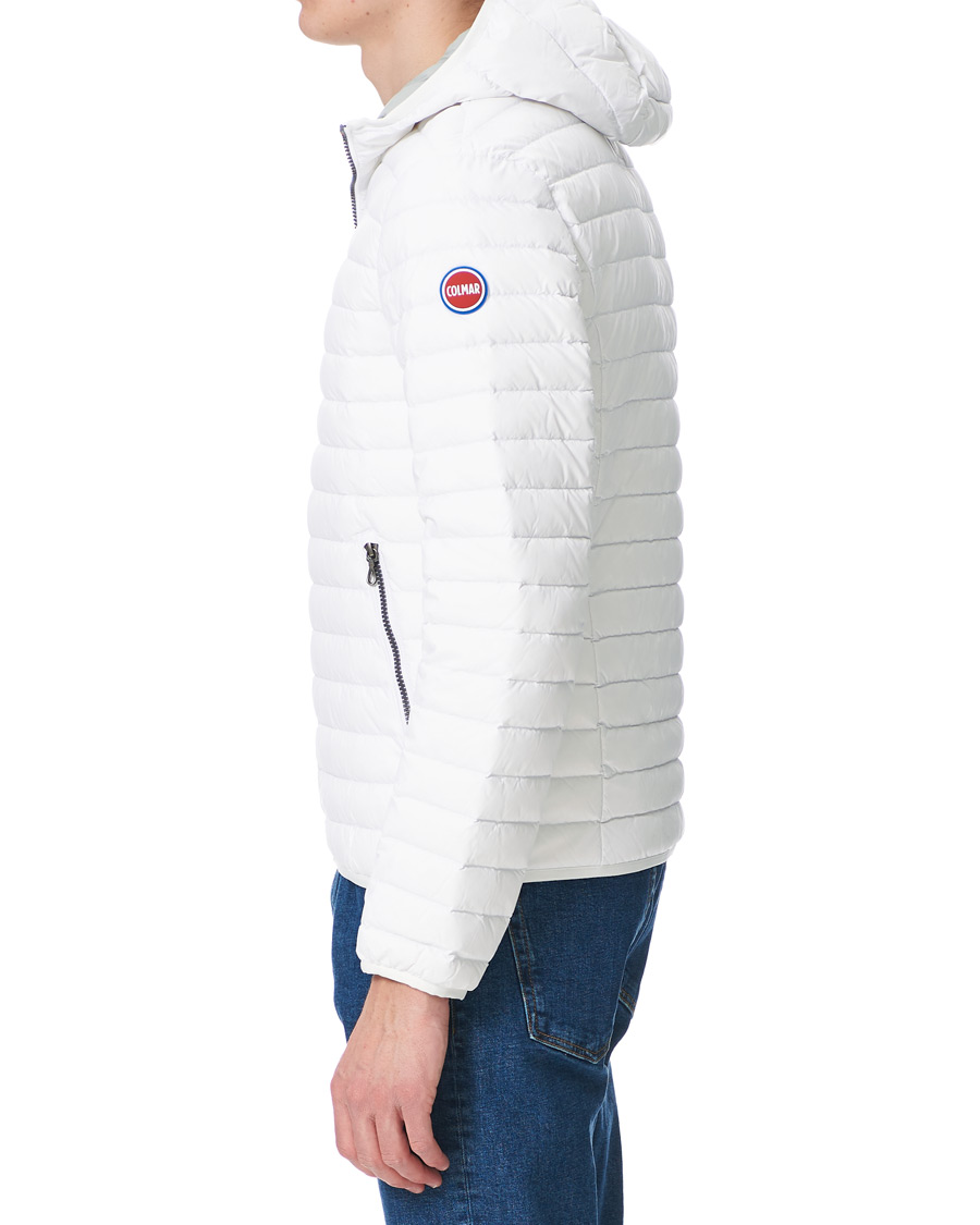 Herr | Jackor | Colmar | Lightweight Down Hooded Jacket White