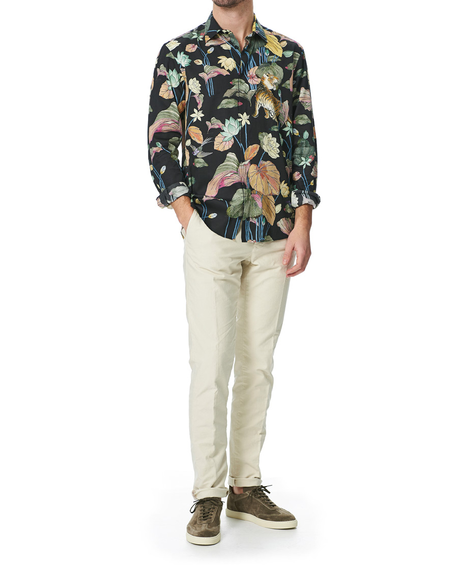 Herr | Skjortor | Etro | Oriental Tiger Printed Shirt Black