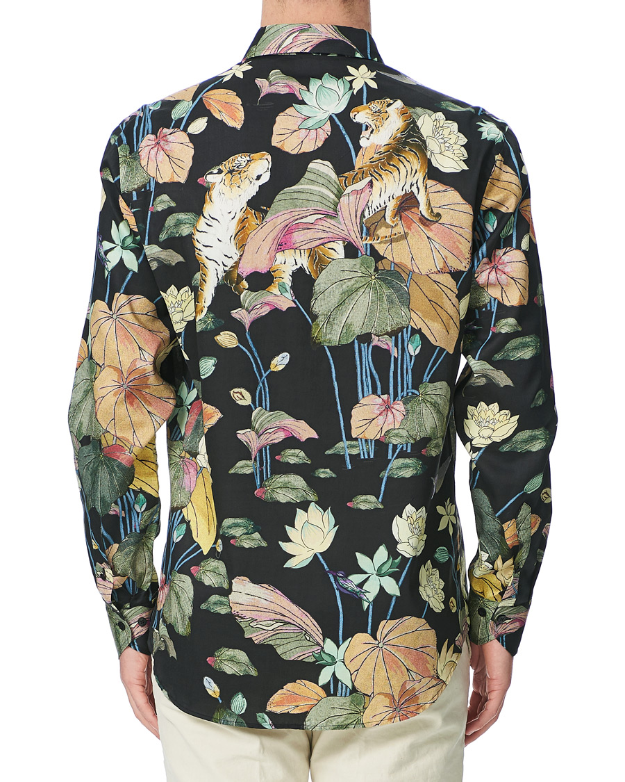 Herr | Skjortor | Etro | Oriental Tiger Printed Shirt Black