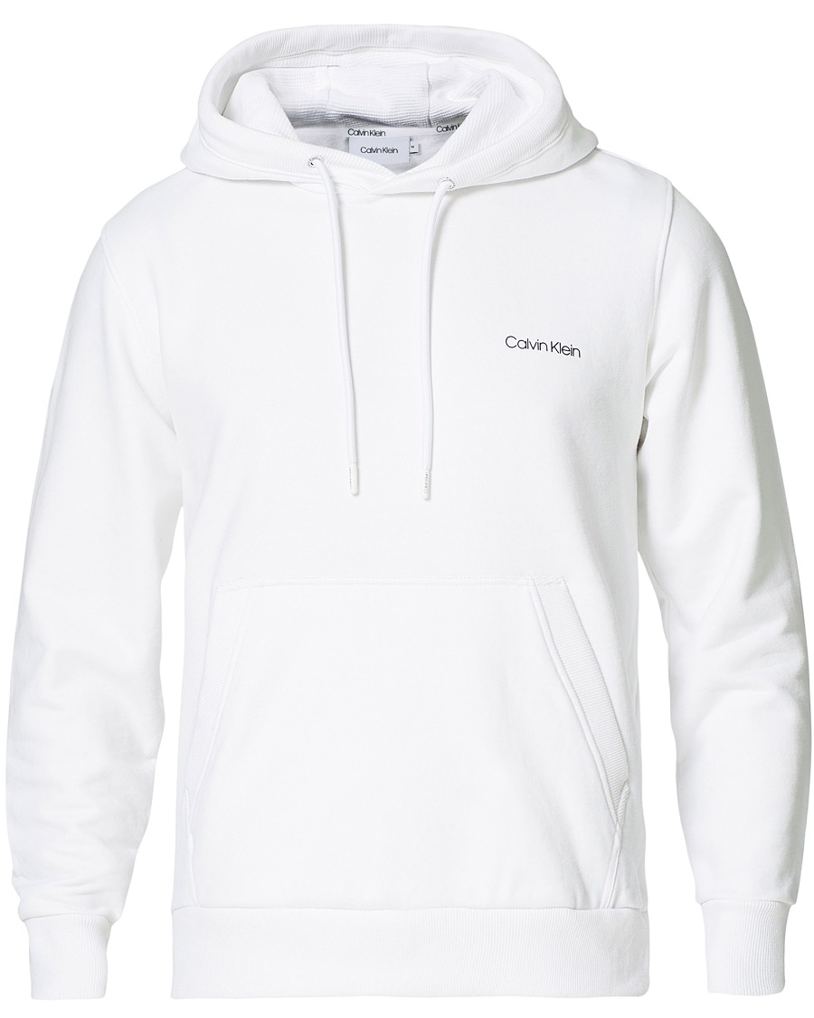 Herr | Tröjor | Calvin Klein | Small Chest Logo Hoodie Bright White