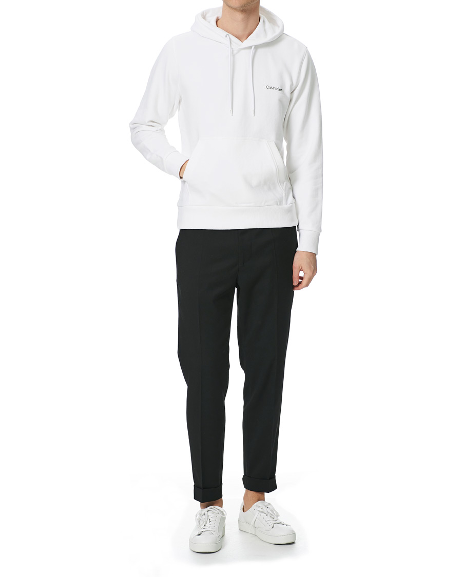 Herr | Tröjor | Calvin Klein | Small Chest Logo Hoodie Bright White