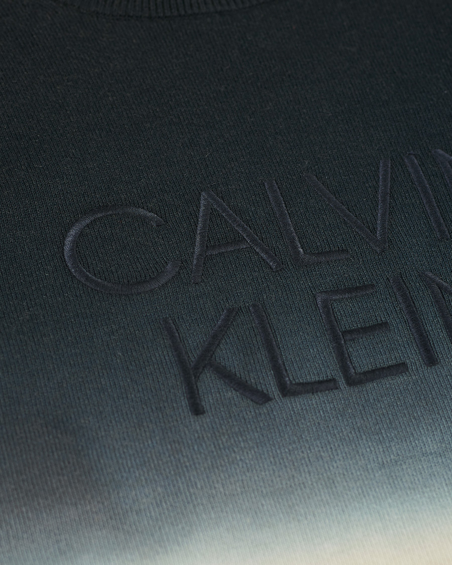 Herr | Tröjor | Calvin Klein | Dip Dyed Crew Neck Sweater Black