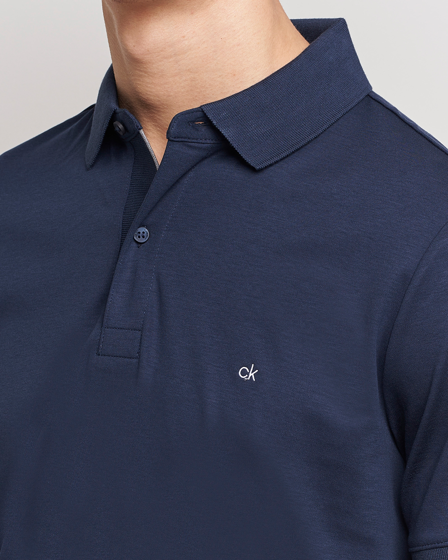 Herr | Pikéer | Calvin Klein | Liquid Touch Slim Fit Polo Navy