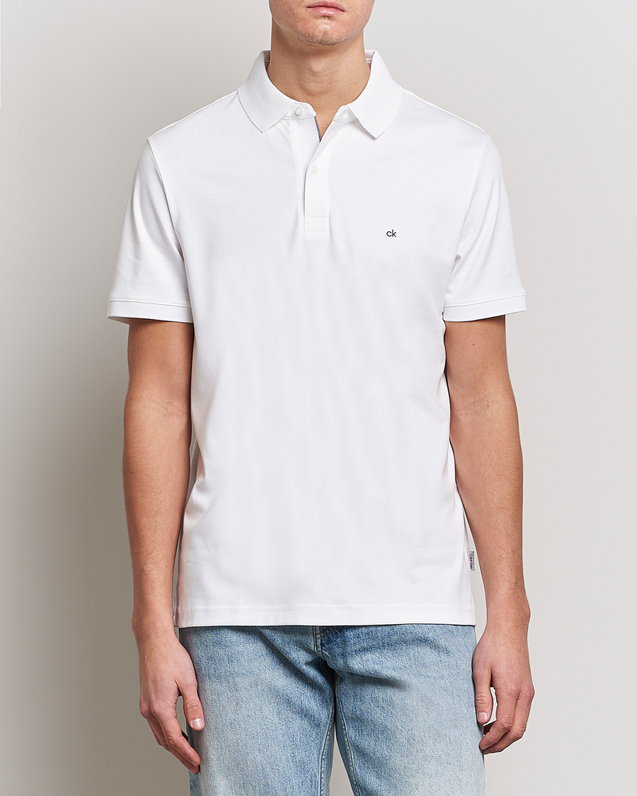 Herr | Calvin Klein | Calvin Klein | Liquid Touch Slim Fit Polo Bright White
