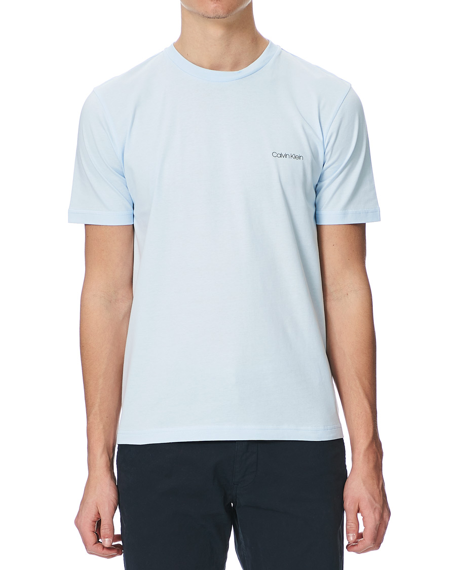 Herr | T-Shirts | Calvin Klein | Chest Logo Crew Neck Tee Kingly Blue