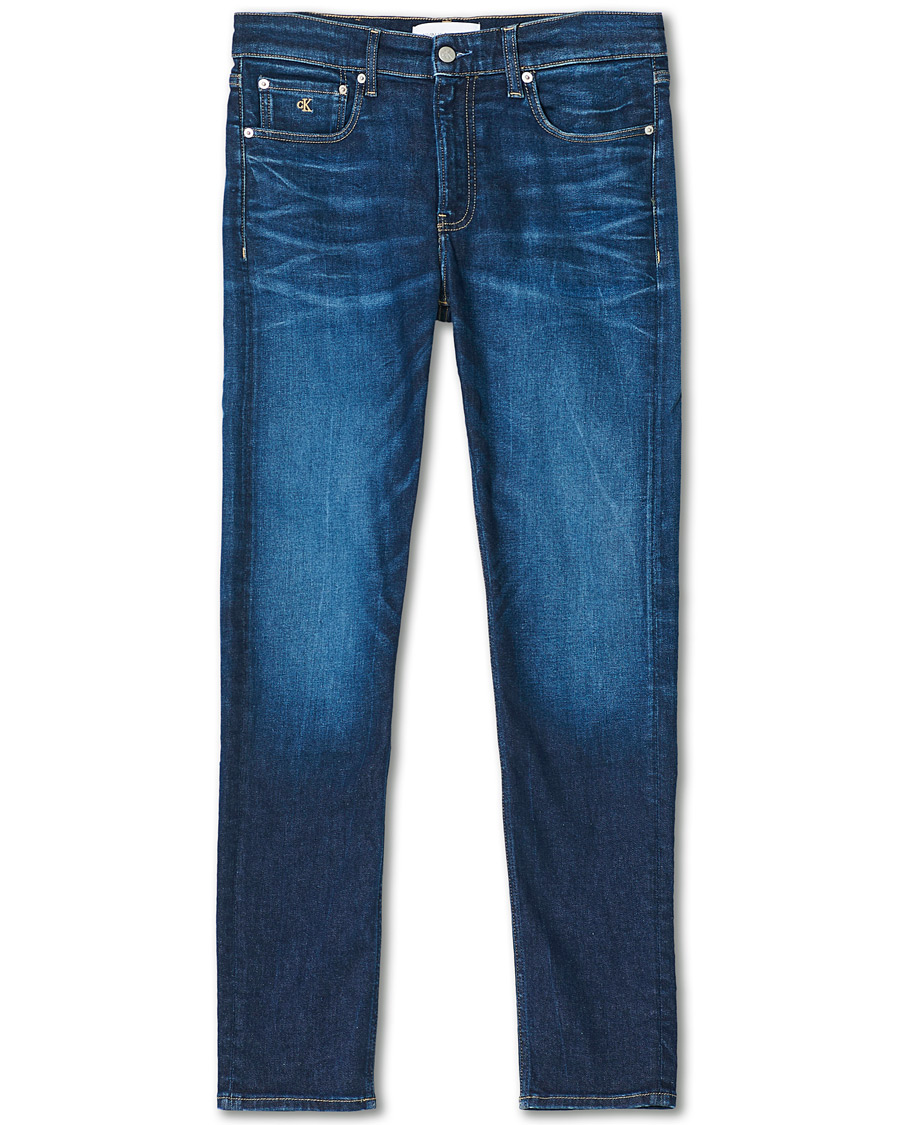 Herr | Jeans | Calvin Klein Jeans | Slim Taper Stretch Jeans Dark Blue
