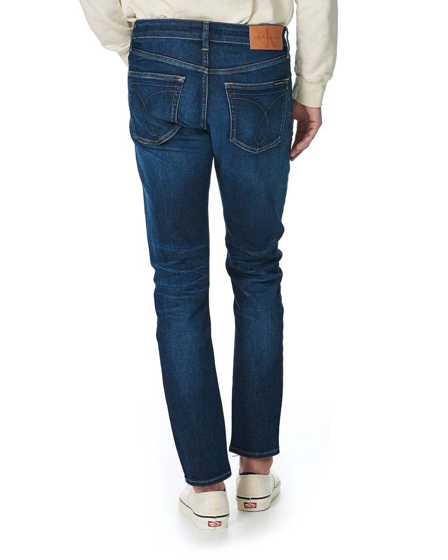 Herr | Jeans | Calvin Klein Jeans | Slim Taper Stretch Jeans Dark Blue