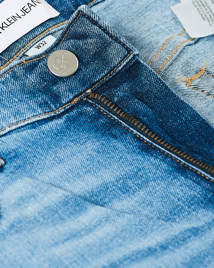 Herr | Shorts | Calvin Klein Jeans | Regular Fit Stretch Denim Shorts Light Blue