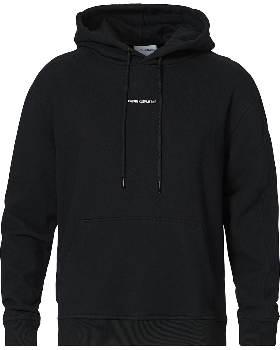 Herr | Tröjor | Calvin Klein Jeans | Micro Branding Hoodie Black