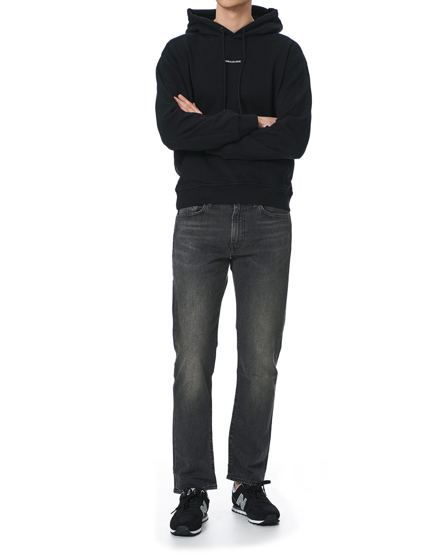 Herr | Tröjor | Calvin Klein Jeans | Micro Branding Hoodie Black