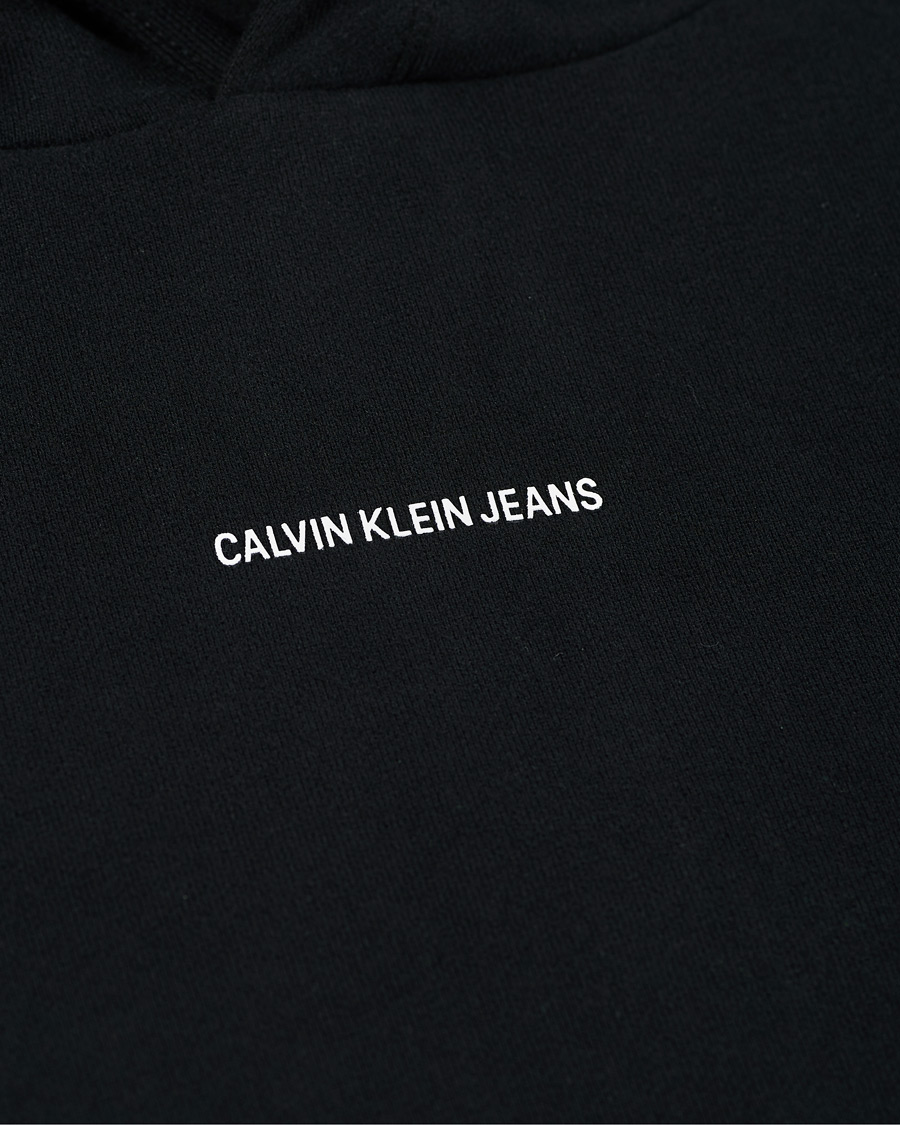 Herr | Tröjor | Calvin Klein Jeans | Micro Branding Hoodie Black