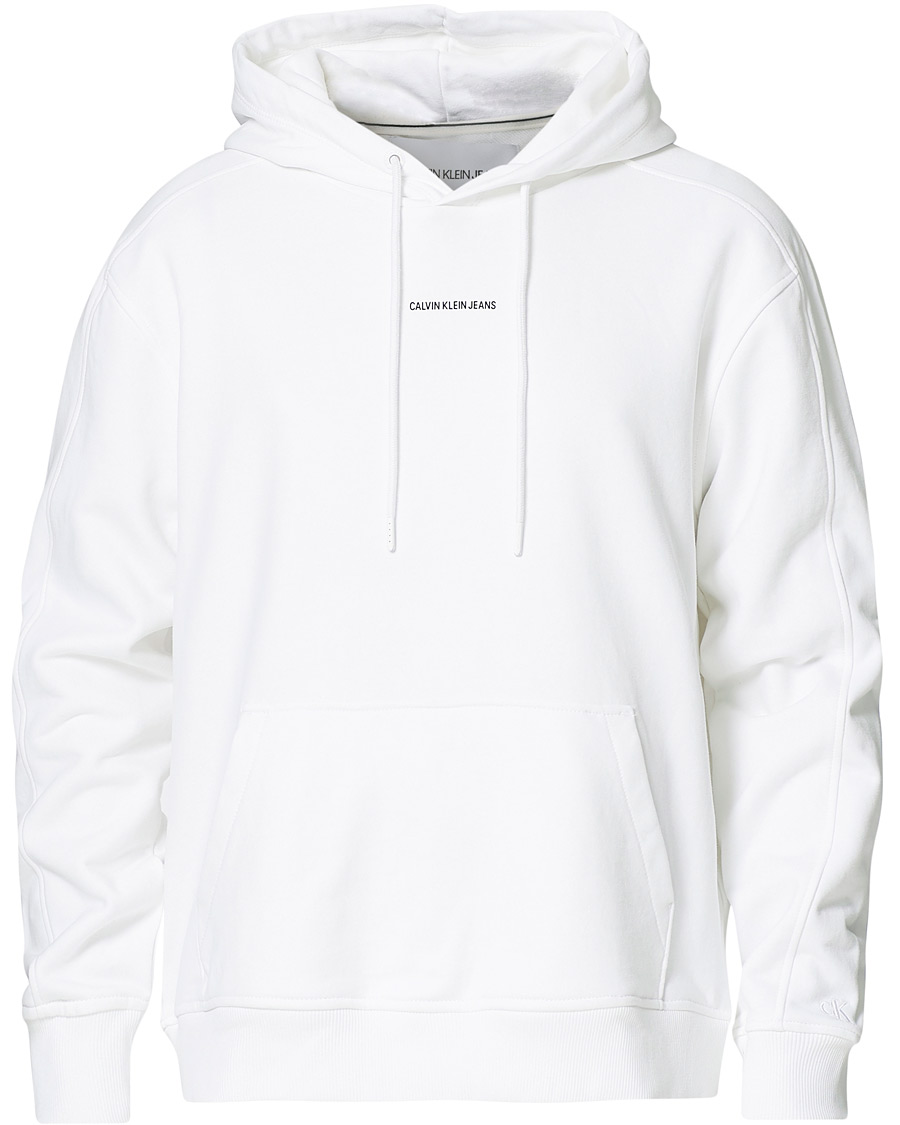 Herr | Tröjor | Calvin Klein Jeans | Micro Branding Hoodie White