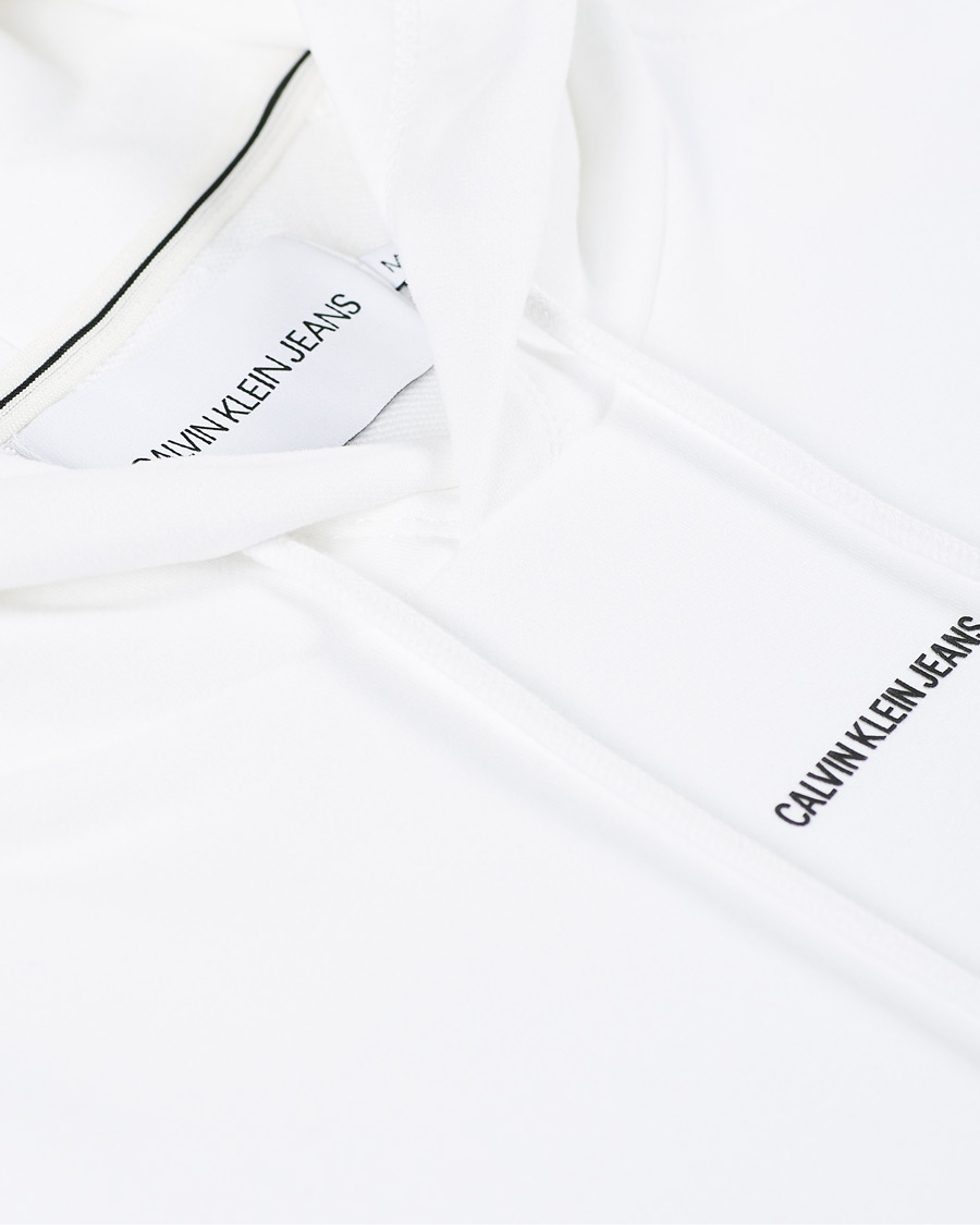 Herr | Tröjor | Calvin Klein Jeans | Micro Branding Hoodie White