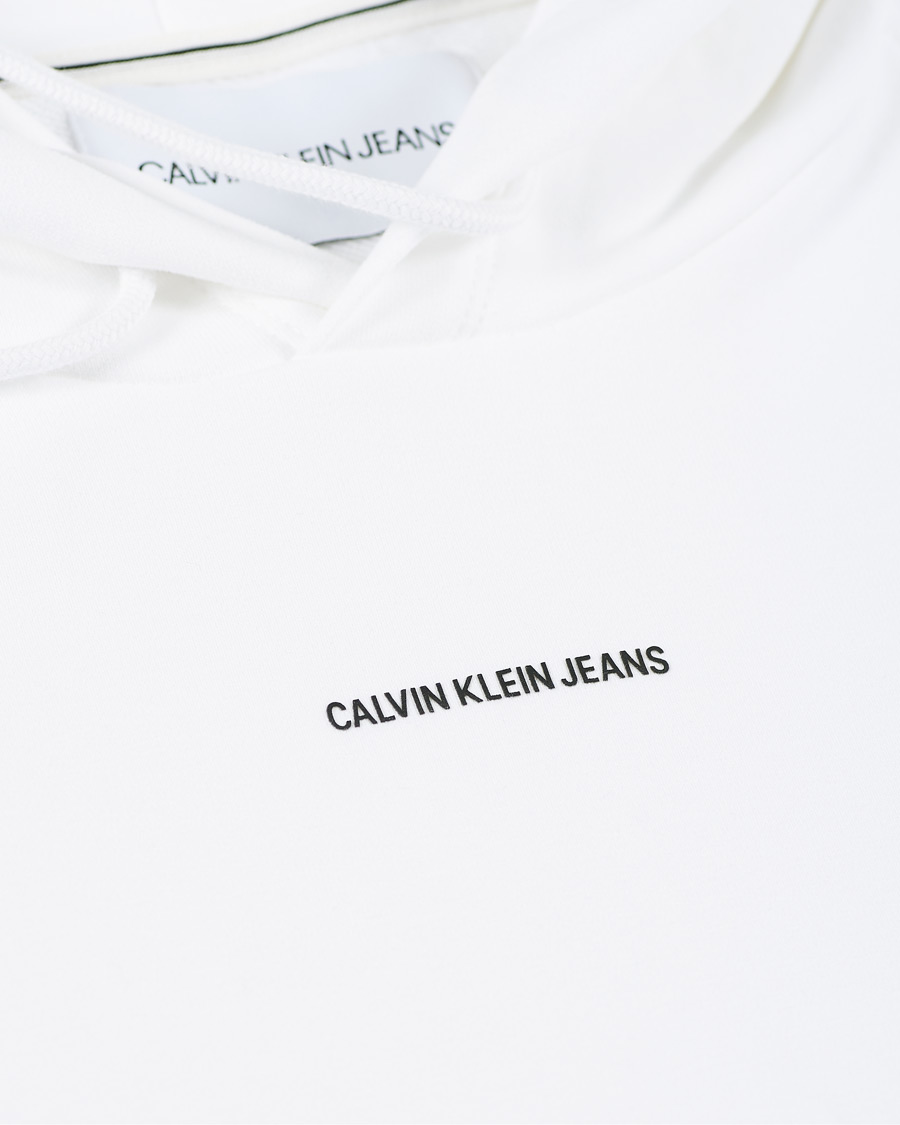Herr | Tröjor | Calvin Klein Jeans | Micro Branding Hoodie White