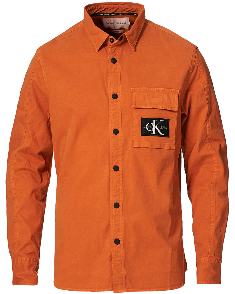 Herr | Skjortor | Calvin Klein Jeans | Garment Dyed Shirt Rusty Orange