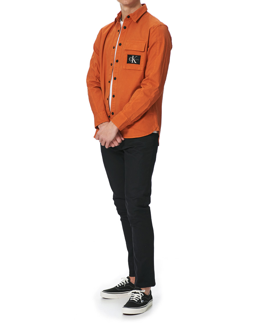 Herr | Skjortor | Calvin Klein Jeans | Garment Dyed Shirt Rusty Orange