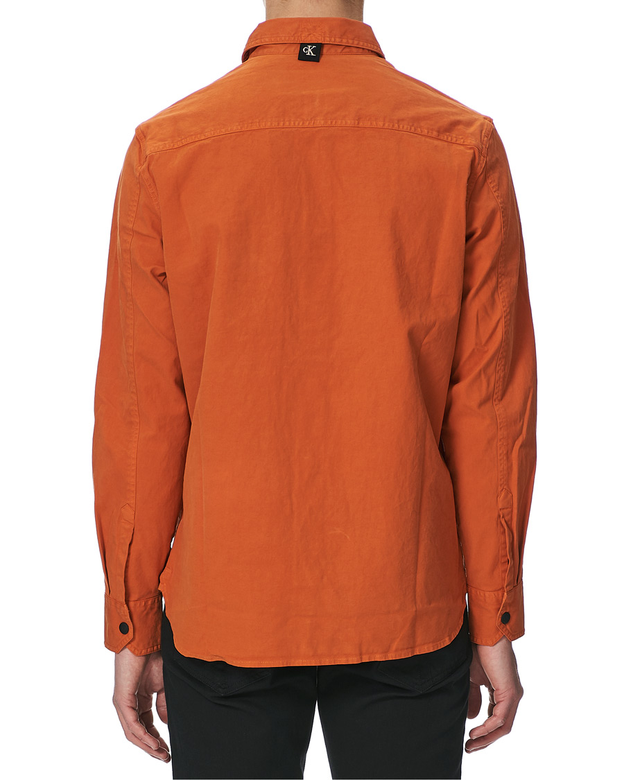 Herr | Skjortor | Calvin Klein Jeans | Garment Dyed Shirt Rusty Orange