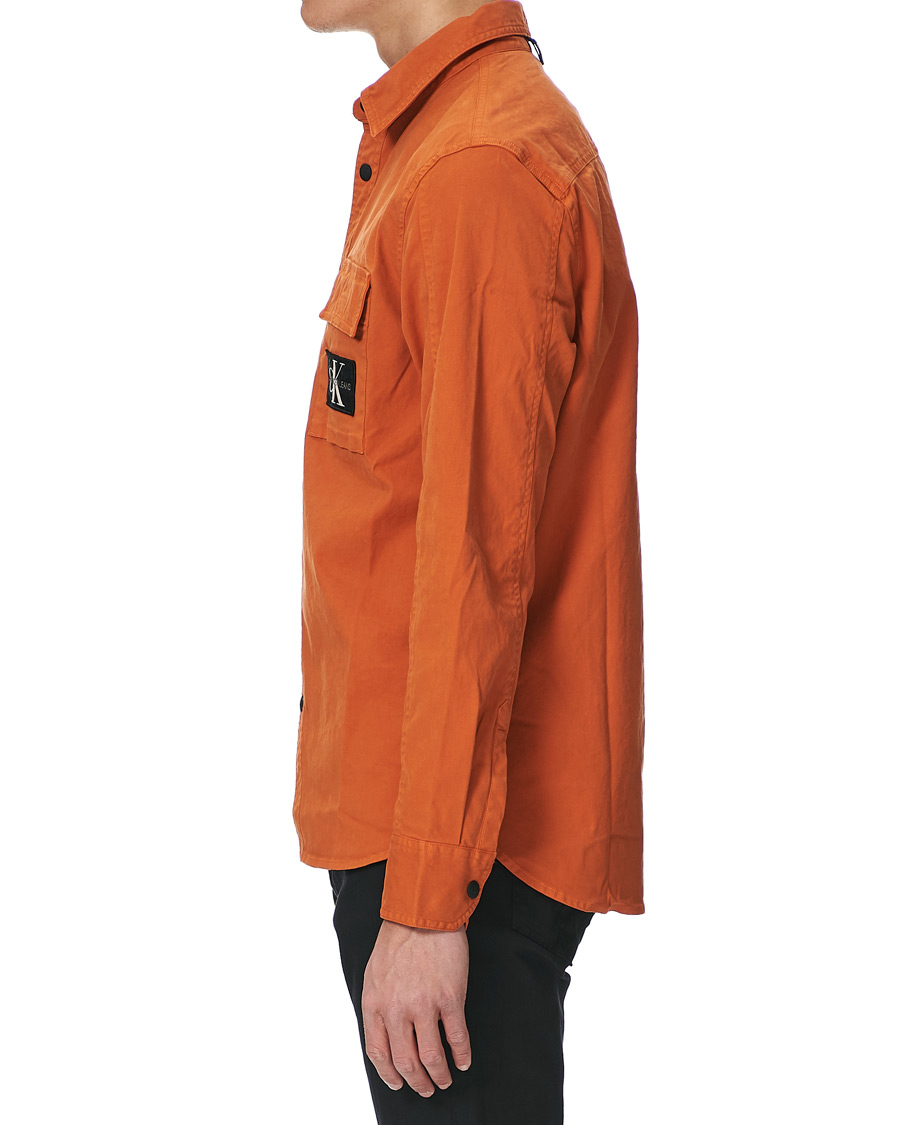 Herr | Skjortor | Calvin Klein Jeans | Garment Dyed Shirt Rusty Orange