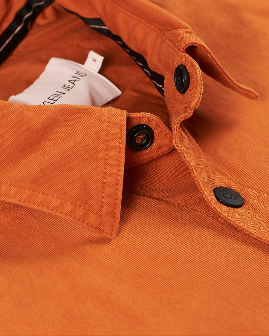 Herr | Skjortor | Calvin Klein Jeans | Garment Dyed Shirt Rusty Orange