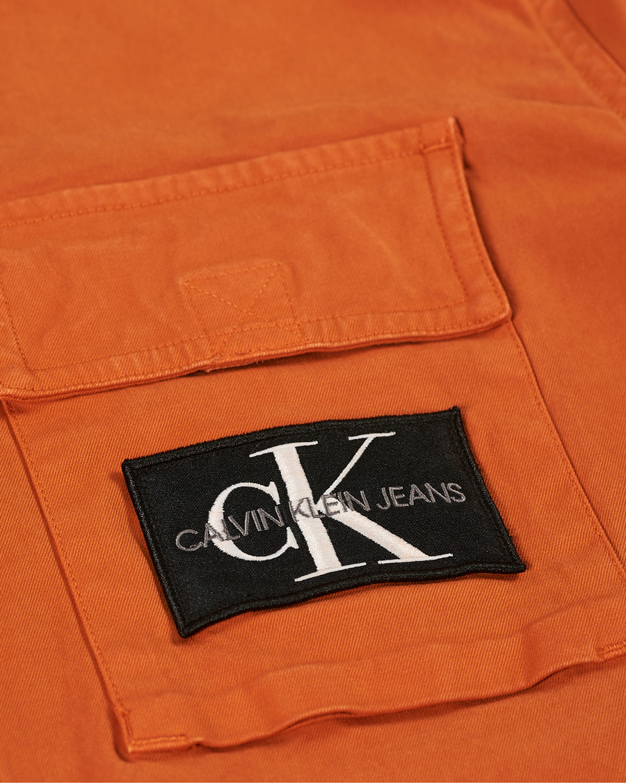 Herr | Skjortor | Calvin Klein Jeans | Garment Dyed Shirt Rusty Orange