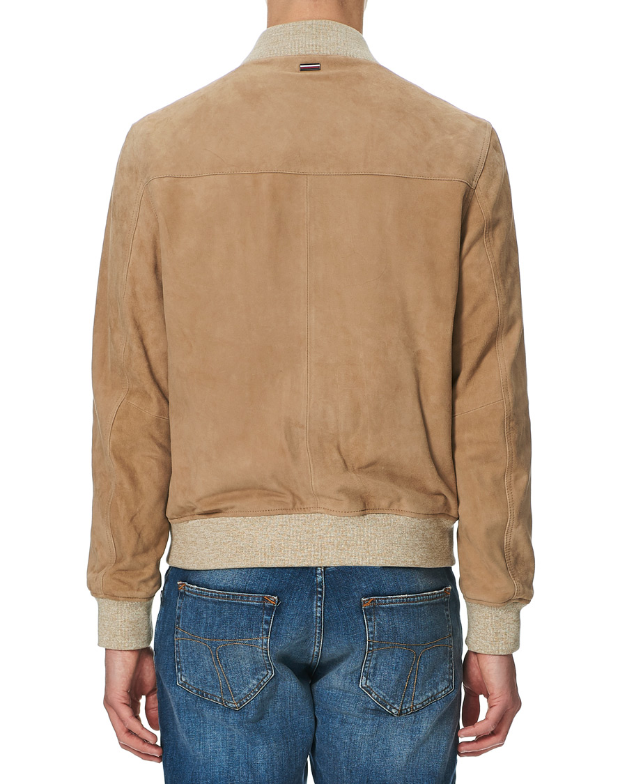 Herr | Jackor | Tommy Hilfiger | Suede Bomber Jacket Camel
