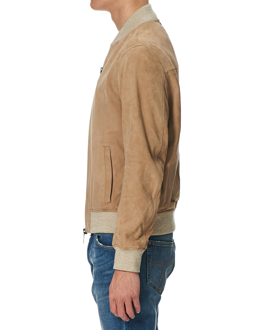 Herr | Jackor | Tommy Hilfiger | Suede Bomber Jacket Camel