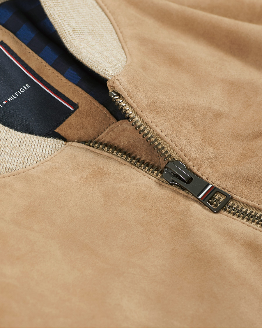 Herr | Jackor | Tommy Hilfiger | Suede Bomber Jacket Camel
