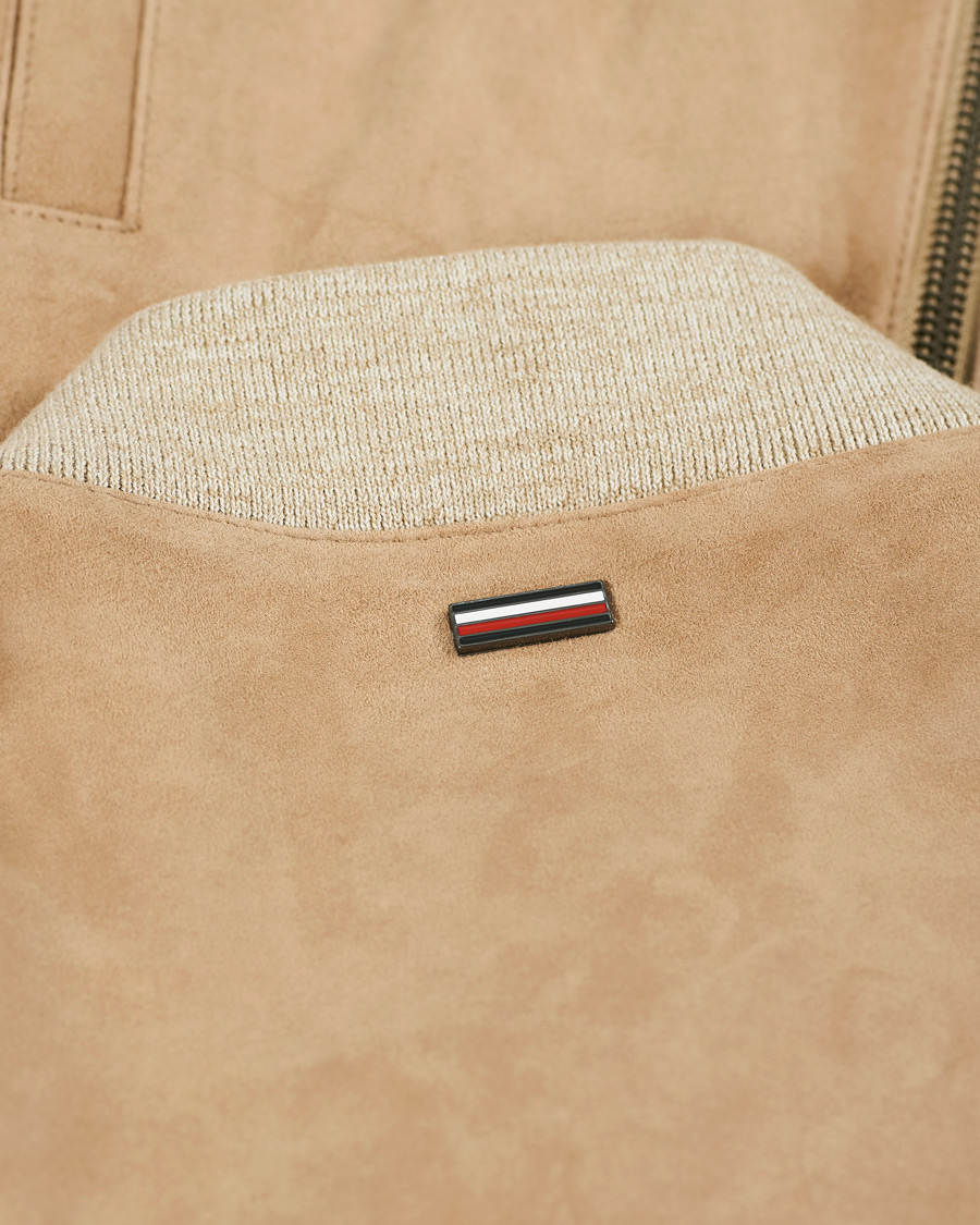 Herr | Jackor | Tommy Hilfiger | Suede Bomber Jacket Camel