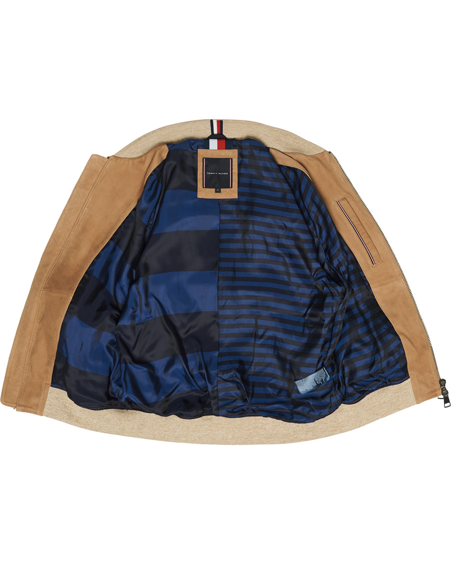 Herr | Jackor | Tommy Hilfiger | Suede Bomber Jacket Camel