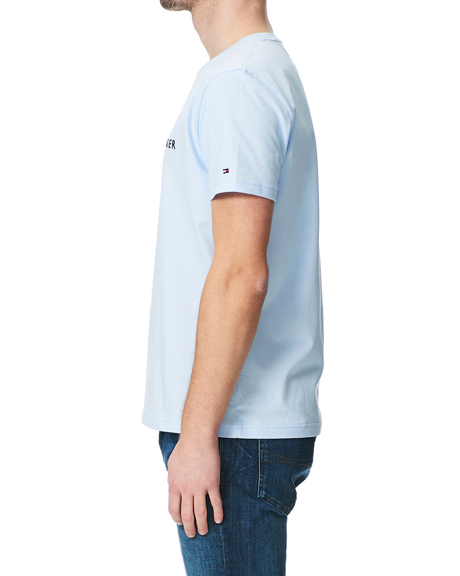 Herr | T-Shirts | Tommy Hilfiger | Logo Crew Neck Tee Sweet Blue