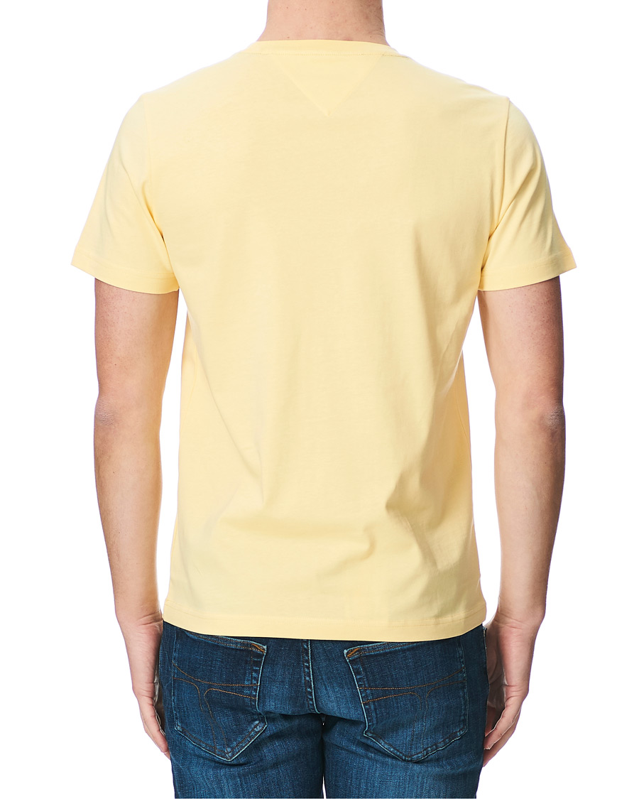 Herr | T-Shirts | Tommy Hilfiger | Logo Crew Neck Tee Delicate Yellow