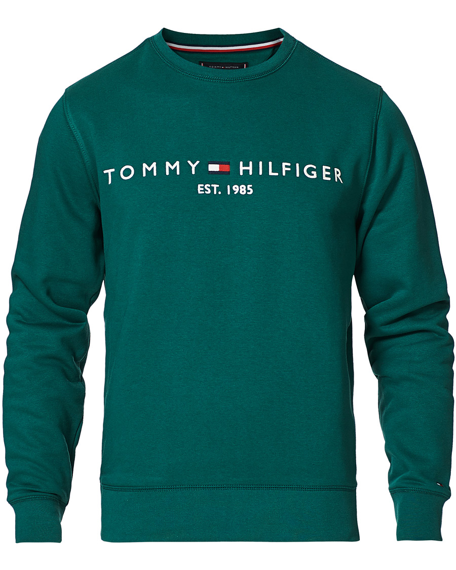 Herr | Tröjor | Tommy Hilfiger | Logo Crew Neck Sweatshirt Rural Green
