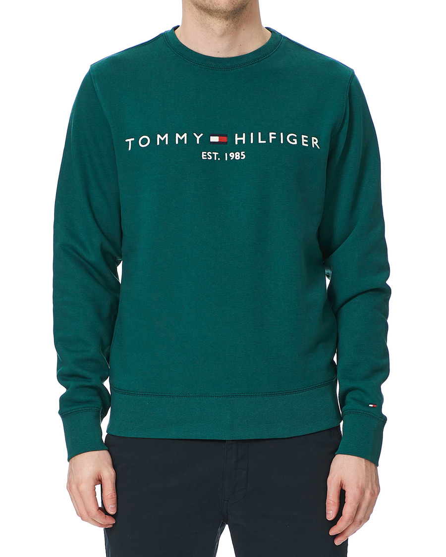 Herr | Tröjor | Tommy Hilfiger | Logo Crew Neck Sweatshirt Rural Green