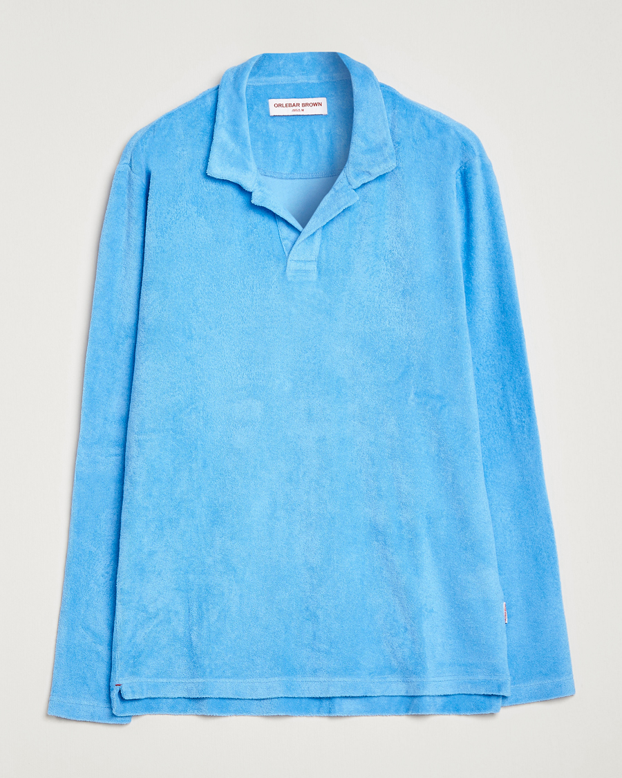 Herr | Tröjor | Orlebar Brown | Terry Long Sleeve Polo Riviera