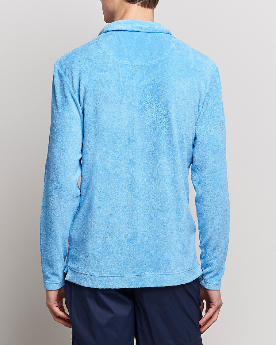 Herr | Tröjor | Orlebar Brown | Terry Long Sleeve Polo Riviera