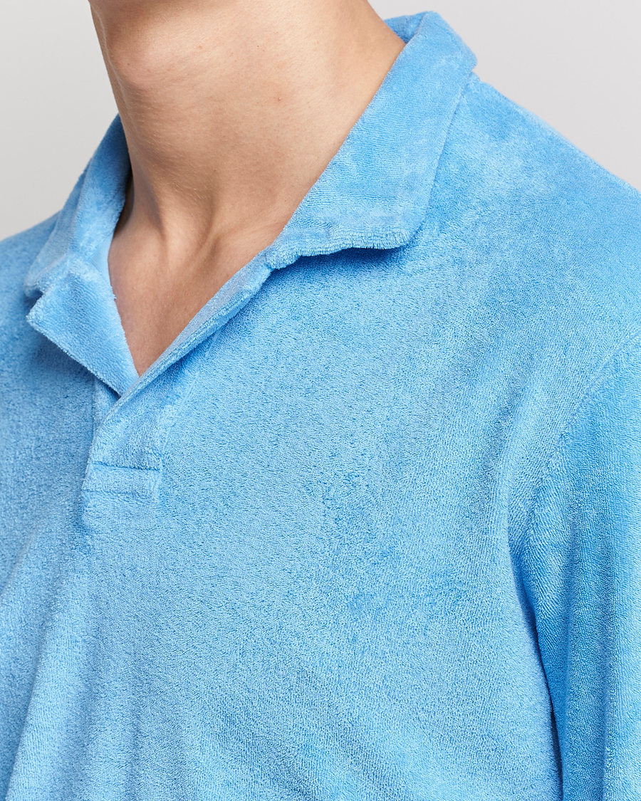 Herr | Tröjor | Orlebar Brown | Terry Long Sleeve Polo Riviera