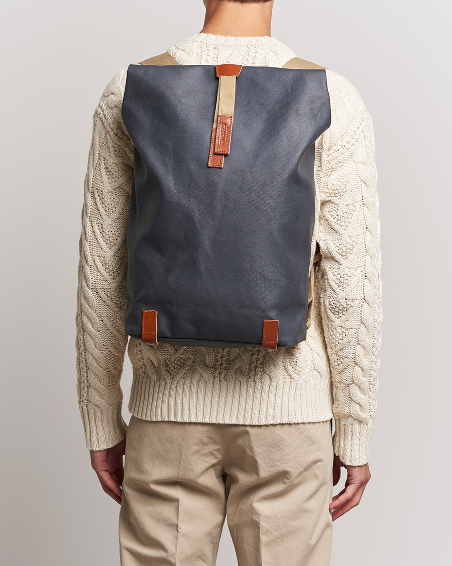 Herr | Accessoarer | Brooks England | Pickwick Cotton Canvas 26L Backpack Grey Honey