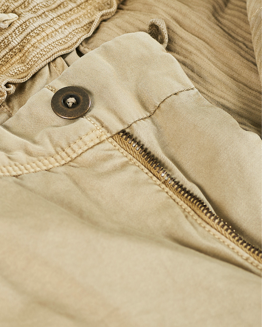 Herr | Byxor | Incotex | Slim Fit Garment Dyed Slacks Beige