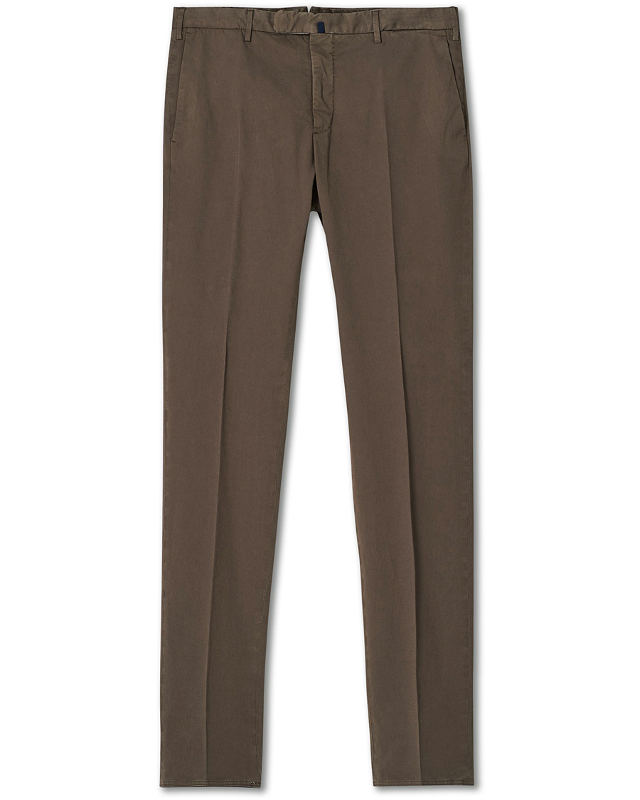 Herr | Byxor | Incotex | Slim Fit Stretch Chinos Dark Brown