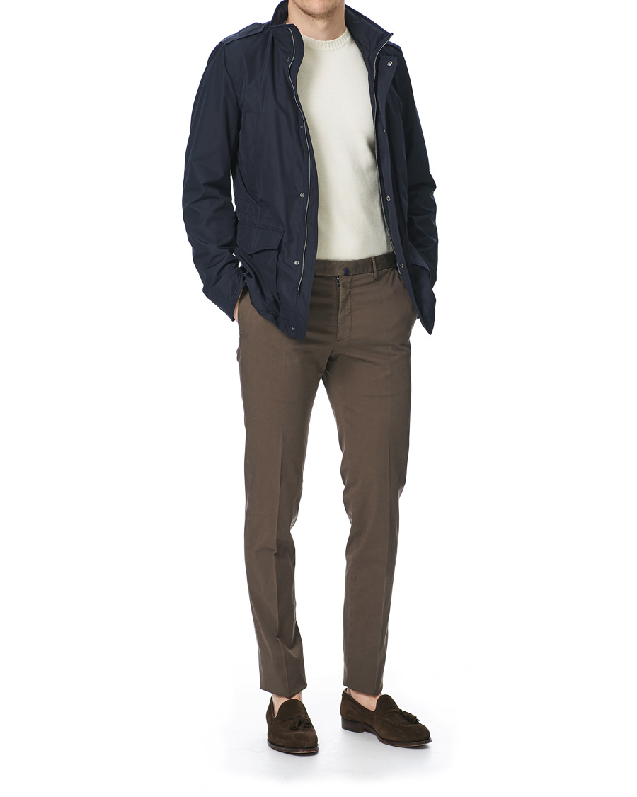 Herr | Byxor | Incotex | Slim Fit Stretch Chinos Dark Brown